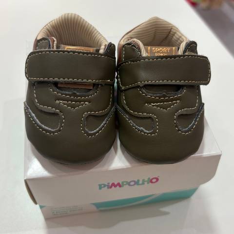 Sapato pimpolho verde militar 