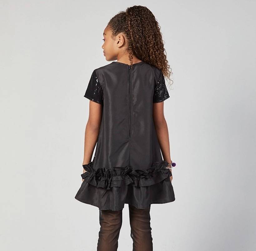 Vestido paetê preto — foto 2